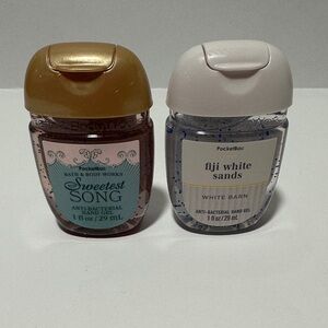 Bath & Body Works PocketBac Hand Sanitizer Gel Duo – Sweetest Song & Fiji White